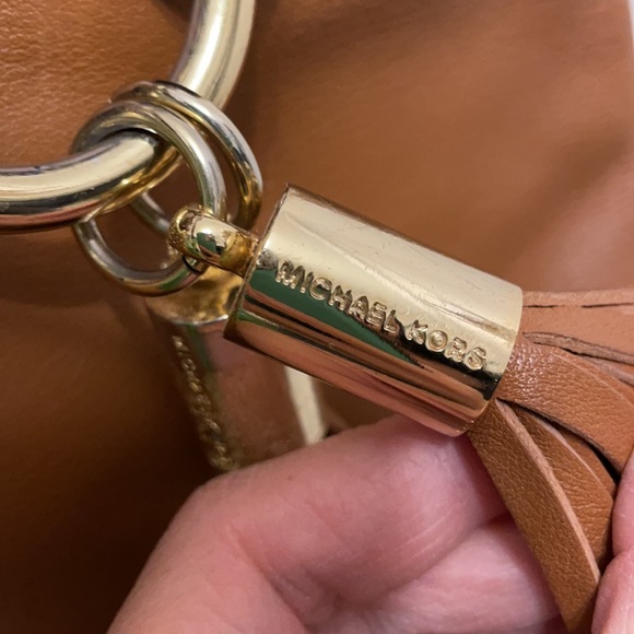 Michael Kors Braided Tassels Crossbody Leather Bag - Picture 5 of 14